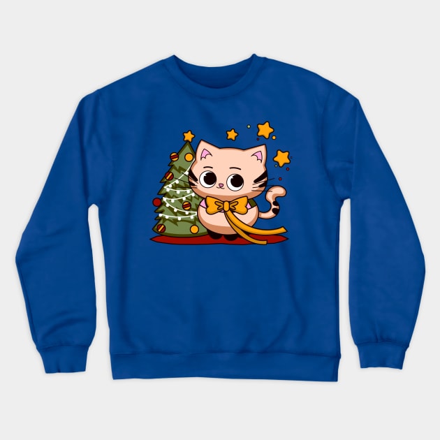 halloween cat Crewneck Sweatshirt by M_Mary